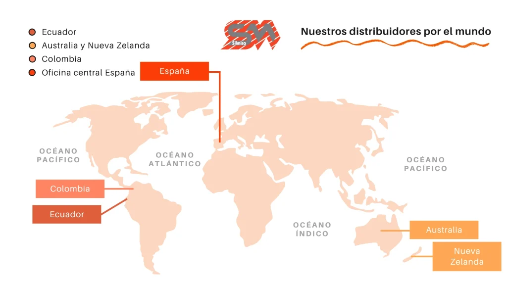 nuestros distribuidores por el mundo